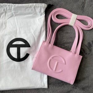 Telfar Small Pink Shopping Bag